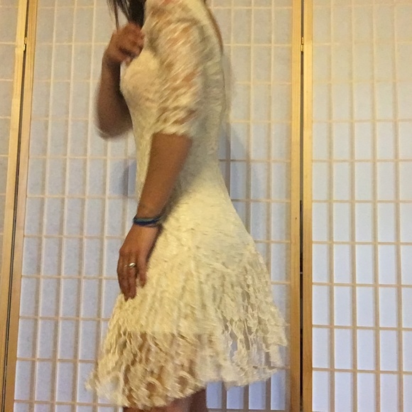 White Lace Mini Dress XS (Ecoté - UO Brand) - Picture 7 of 7